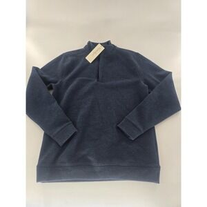 New Walter Hagen Clubhouse Midweight 1/4 Zip Pullover Sweater Size S Small Navy‎